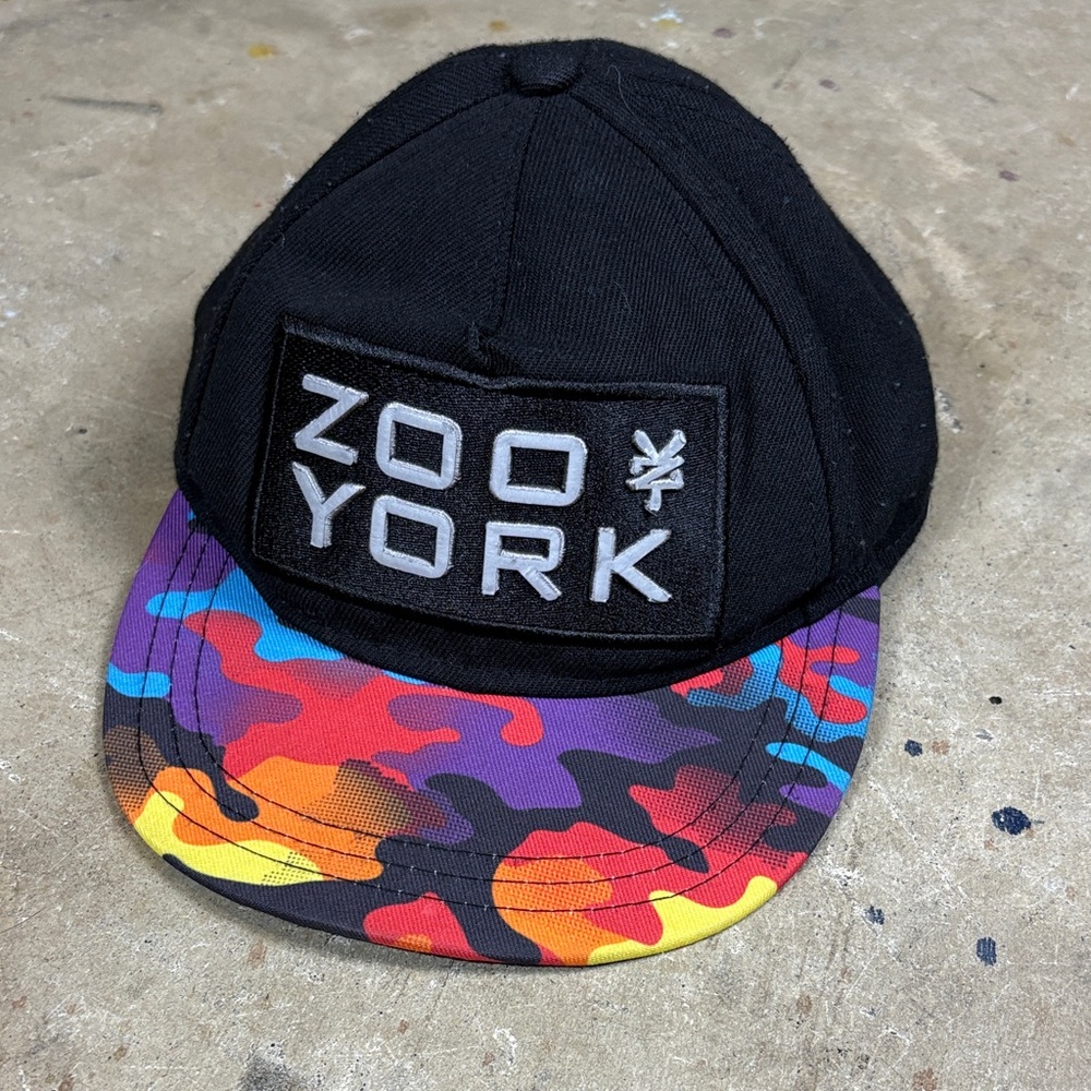 Zoo York Kids' Black Cap with Colorful Brim